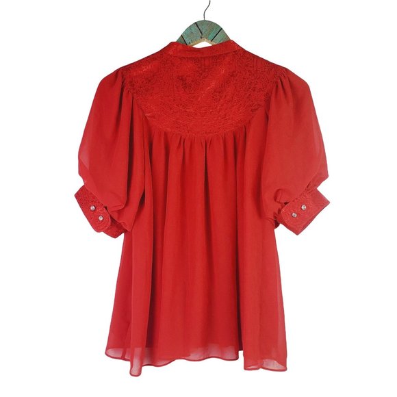 Moulinette Soeurs Anthro Colline Blouse Top Sz 6 - Picture 7 of 11